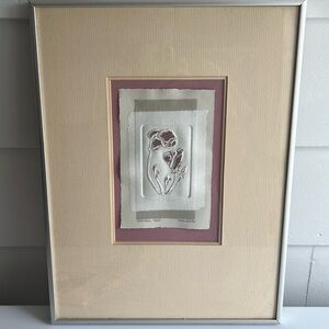 Vintage Nora K. Fischer 1985 signed original art “Rona Poppies” 28/399